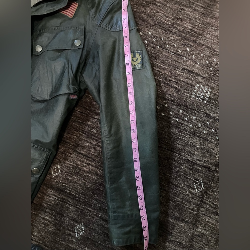 Men's Belstsff Green Waxed Jacket Sz M - Picture 2 of 9